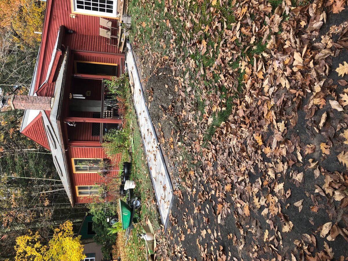 Before - existing walkway area